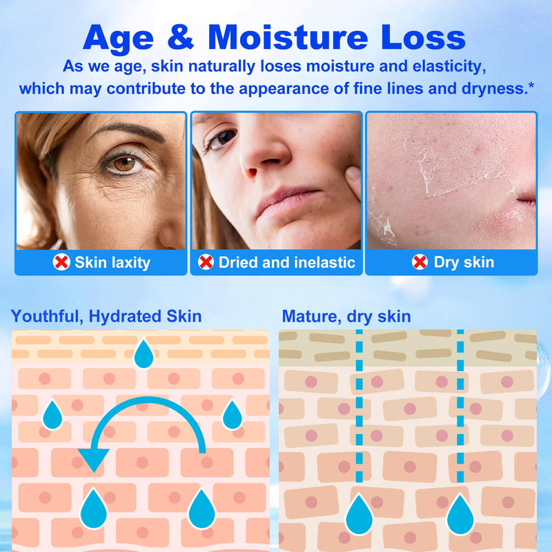 [Australia] - Hyaluronic Acid Powder for Skin (3.52 oz) - 100% Pure Hyaluronic Acid Powder, DIY Organic Hydrating Serum & Anti-Aging Ingredient, 1 Scoop = 1 Bottle of Essence 