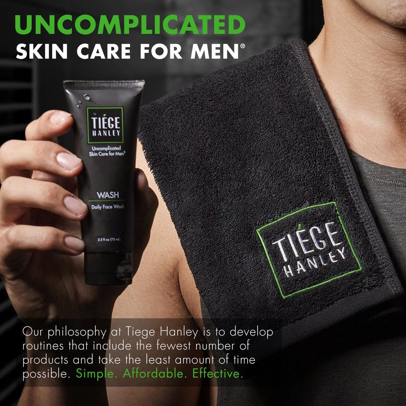 Tiege Hanley Anti-Chafe Powder for Men, Sandalwood Scent, Cooling, 2 Oz | Men's Skin Care, Body Powder Deodorant for Foot, Thigh & Groin, Fresh Moisture Control, Earthy & Woody Tones