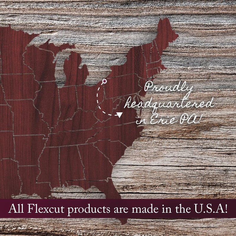 FLEXCUT Wood Carving Tools | Micro Skew, 3/16 Inch (5 mm) | Razor Sharp 1095 High Carbon Steel Cutting Blade | Ergonomic Ash Hardwood Handle | MT17 | Made in the U.S.A. 5mm Micro Skew