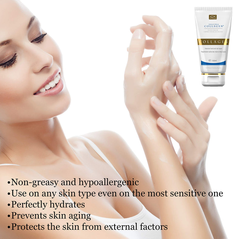 [Australia] - Pure Bioactive Anti-Aging Collagen Repair Hand Cream - Hypoallergenic Moisturizing Lotion, Dry Skin Relief, All Skin Types, 150 ml 