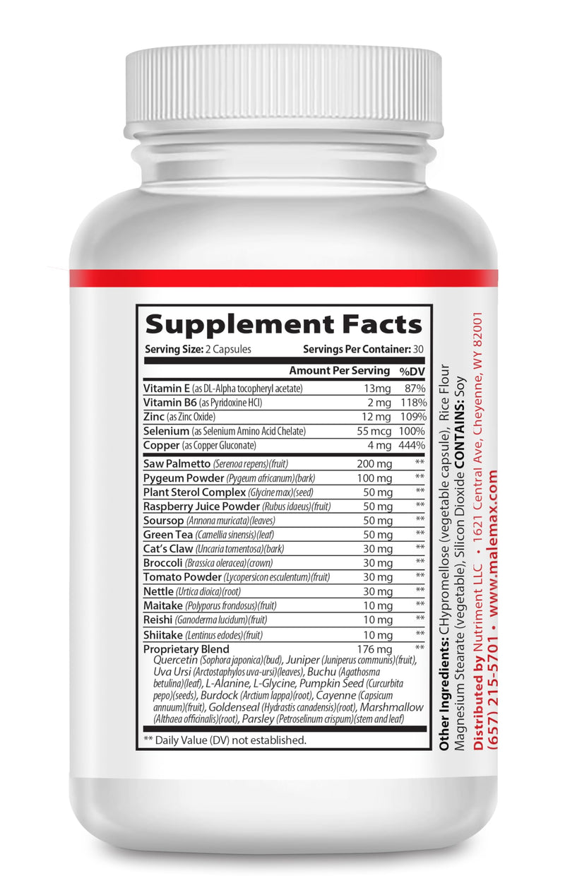 Ejacumax Vitality- Prenatal Vitamins for Men- Fertility Formula - Male Semen Volume Enhancer- High Potency Sperm Count Boosting Formulation- All Natural and Effective- 60 Capsules
