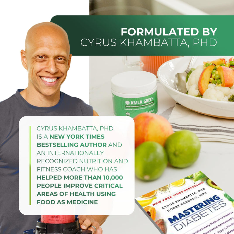 [Australia] - Amla Powder & Decaf Green Tea Superfood Supplement, 20x Ultra Concentrated Amla, Oolong Tea and Indian Gooseberries, Organic, Vegan, 90 Servings 90 Servings (Pack of 1) 
