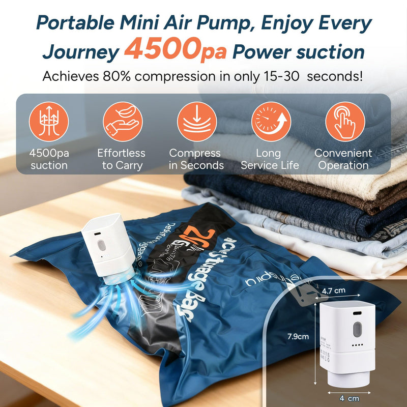 travel inspira Travel Essentials Kit: Luggage Scale + Oxofrd 9 Pack Vacuum Storage Bags