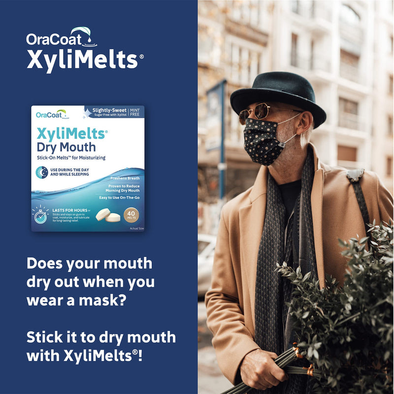 [Australia] - Oracoat Xylimelts Oral adhering Discs, Slightly Sweet (Pack of 4), 40 Count 