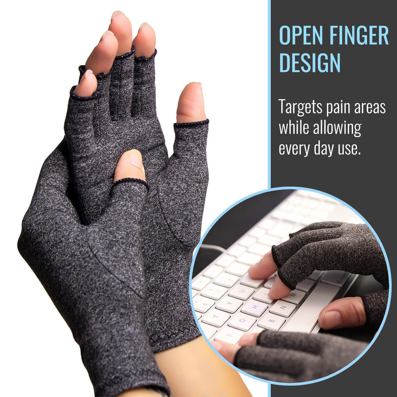 [Australia] - Arthritis Compression Gloves for Pain Relief, Reduces Swelling & Stiffness, FSA & HSA Eligible, Fits Men & Women, Joint Pain Relief, Medium 