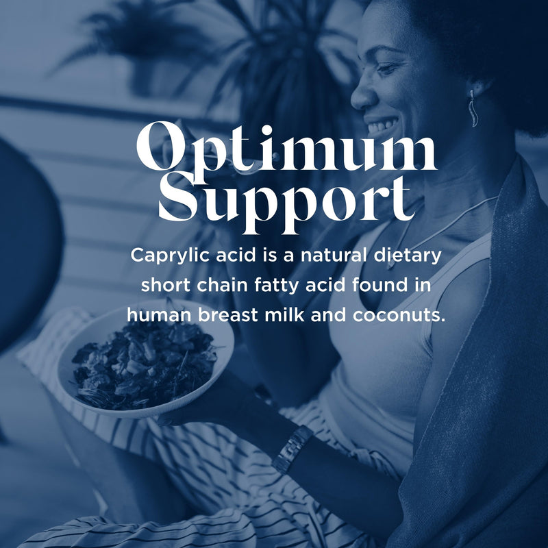 BioCare Caprylic Acid - High Strength Buffered with Calcium and Magnesiuma - Vegan Friendly - 90 Capsules