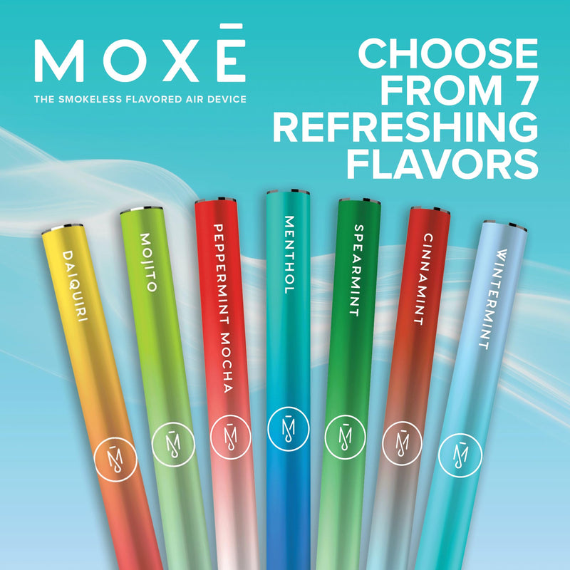 [Australia] - MOXE Natural Menthol Air Inhaler | Non Electric Long-Lasting Flavored Air Refreshing Support | Oral Fixation Menthol Essential Oils, Craving Relief - 3 Pack 