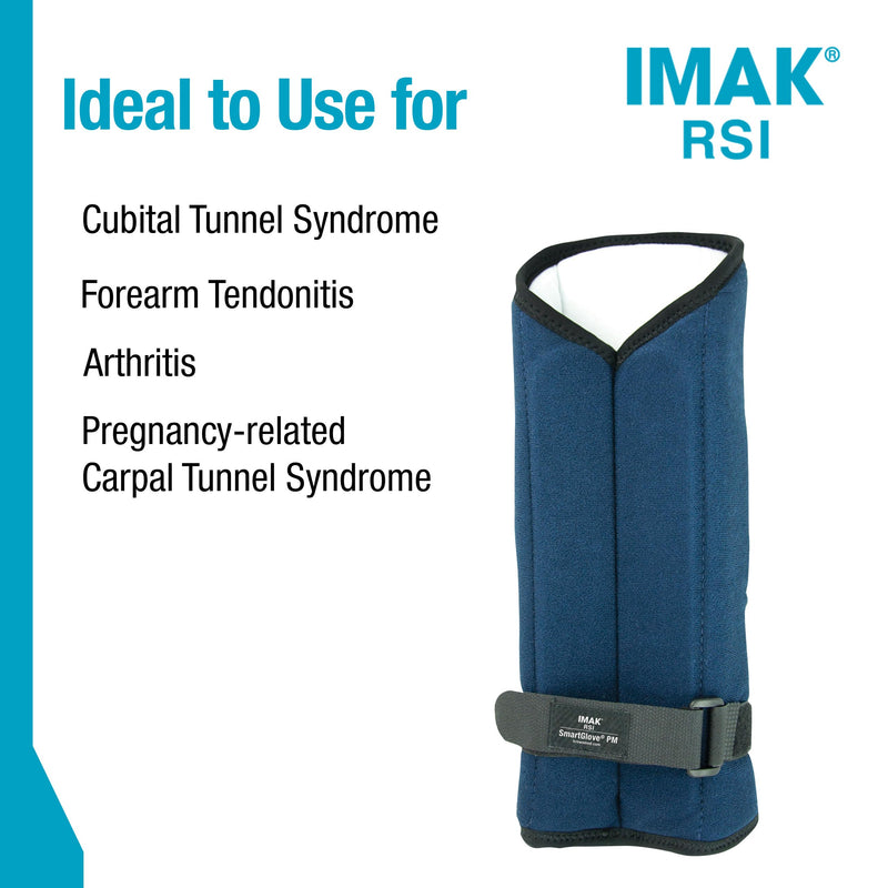 [Australia] - Brownmed IMAK RSI SmartGlove PM - Wrist Brace for Carpal Tunnel & Tendonitis - Nighttime Splint Glove for Men & Women 