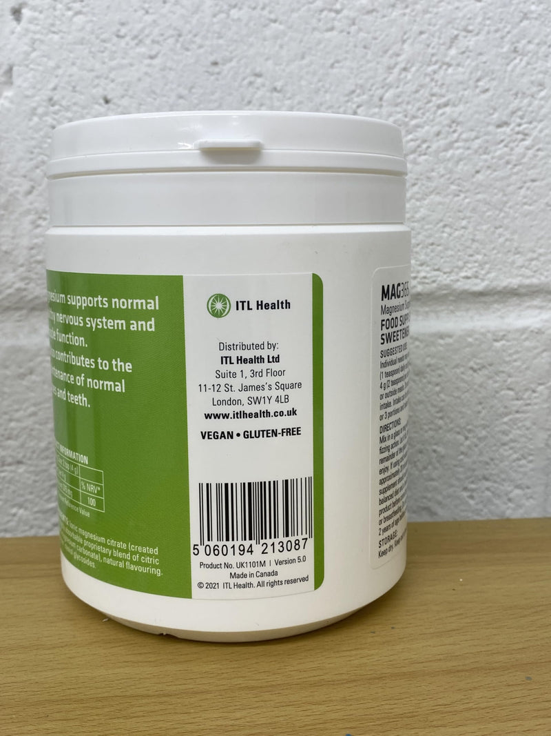 MAG365 Magnesium Citrate Powder - Highly Absorbable Magnesium Supplement - Passion Fruit 300g 300 g (Pack of 1)