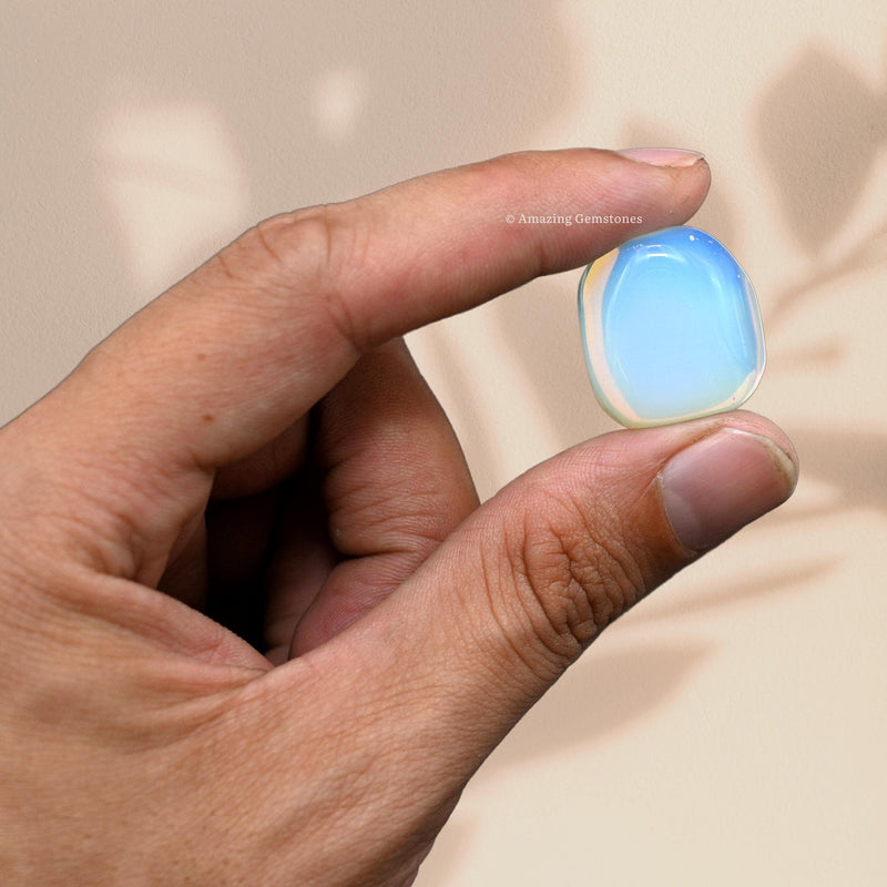 [Australia] - 1 oz Opalite Crystal Tumbled Stones Polished Rocks - Natural Gem Stones for Healing - DIY Crystals for Protection 1 oz 
