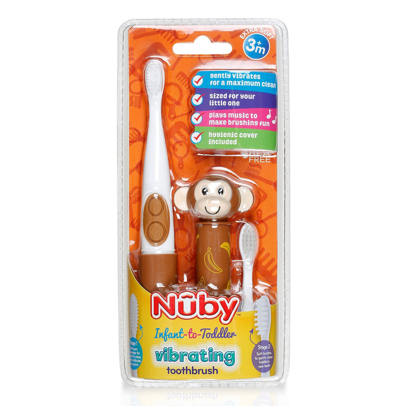 [Australia] - Nuby Electric Toothbrush with animal character, Monkey 