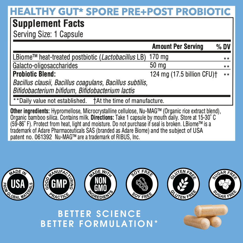 StellaLife Probiotics Oral & Gut Prebiotics Post Probiotics Kit: 44B+ CFU, 11 Oral & 6 Gut Spore strains for Digestive & Dental Health, Bad Breath Treatment, Tongue Hygiene, Strawberry Flavor, 60-Day Oral & Gut 60-day supply