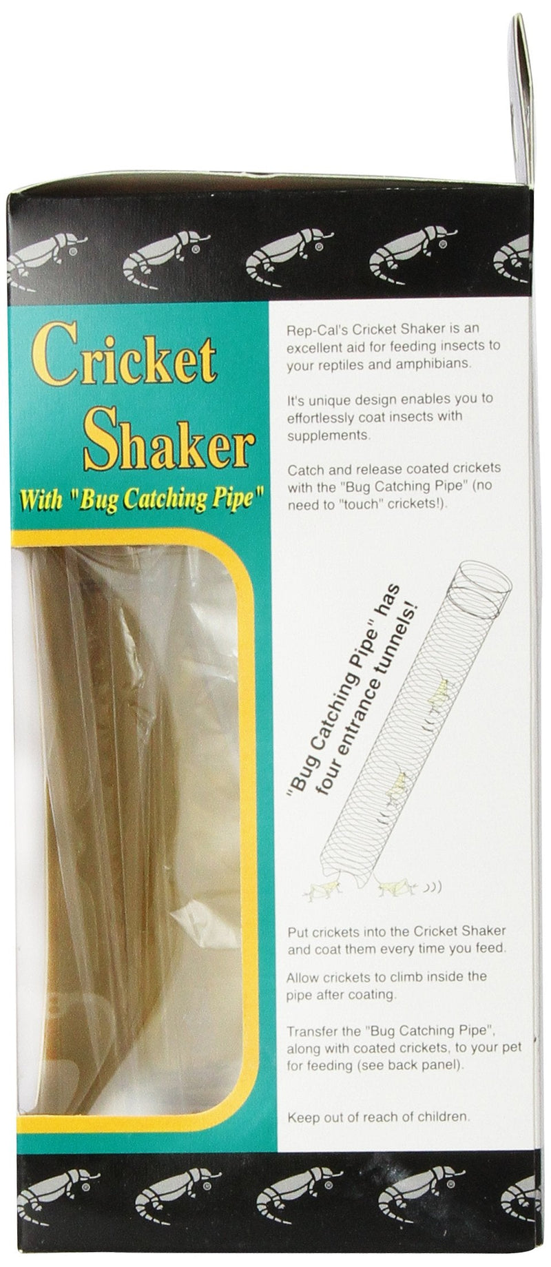 Rep-Cal SRP00500 Cricket Shaker with Bug Catching Pipe Reptile Vitamins and Supplements - PawsPlanet Australia