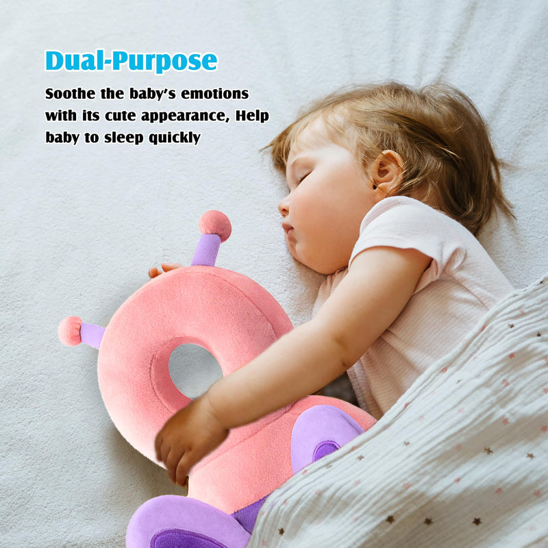 [Australia] - Baby Head Protector Cushion Toddler Backpack, Baby Safety Products for Toddler Head Protection for Crawling & Walking Pink Butterfly 