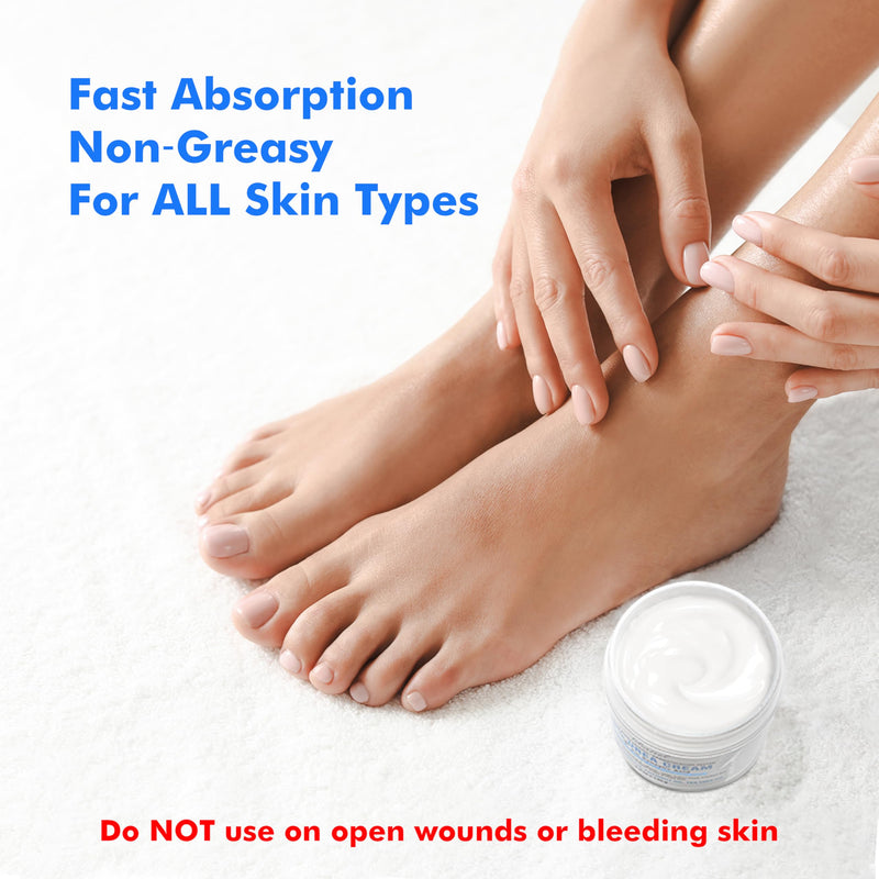 Ebanel Urea Cream 40% plus Salicylic Acid 2% for Dry Cracked Feet Skin, 2PK | Deeply Moisturizes & Softens Dry Cracked Heels, Feet, Knees, Elbows, Hands, Rough Dead Skin Callus Remover Toenail Softener 4.6 Ounce (Pack of 2)