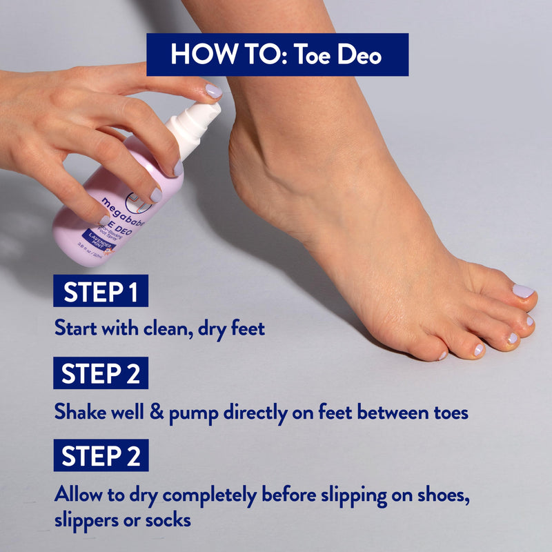 [Australia] - Megababe Toe Deo Odor-Blocking Foot Spray | 3.8 fl oz 