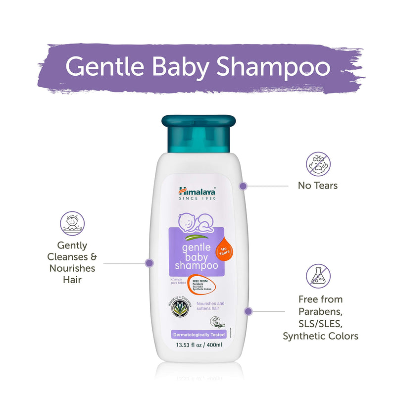 [Australia] - Himalaya Gentle Baby Shampoo for Baby-Soft Hair & Scalp Soothing Moisture, 13.53 oz… 13.53 Fl Oz (Pack of 1) 