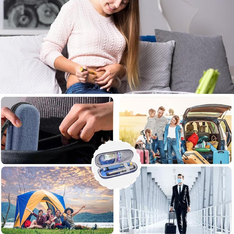 [Australia] - Insulin Cooler Bag, Insulin Pen Bag, Medicine Bag Travel, Insulin Cooler Bag Travel Bag, Insulin Pen Cooler Bag with 2 Ice Packs, Medication Cooler Box When Traveling 