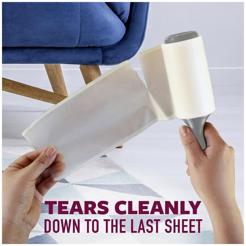 [Australia] - Scotch-Brite Pet Extra Sticky Lint Roller for Pet Hair, Furniture, and Clothes, 6 Roller Refills, 420 Sheets, 839RFS-70, White 6 Refills, 420 Sheets 