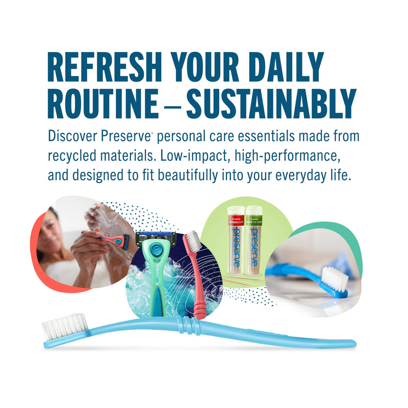 [Australia] - Preserve Shave 5 Razor Blades Refills - 5 Blade Razors for Men & Women - Ceramic Coated Shavers for Comfort with Aloe-Cocoa Butter Strip - Reusable Shaving Refill - 4 Pack Replacement Shave 5 Cartridges 