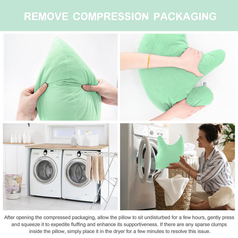 [Australia] - Shoulder Surgery Pillow, Rotator Cuff Pillow for Neck and Shoulder Pain, Post Surgery for Sleeping, Sitting, Ergonomic Cushion with Soft Side Sleeper Support Green 