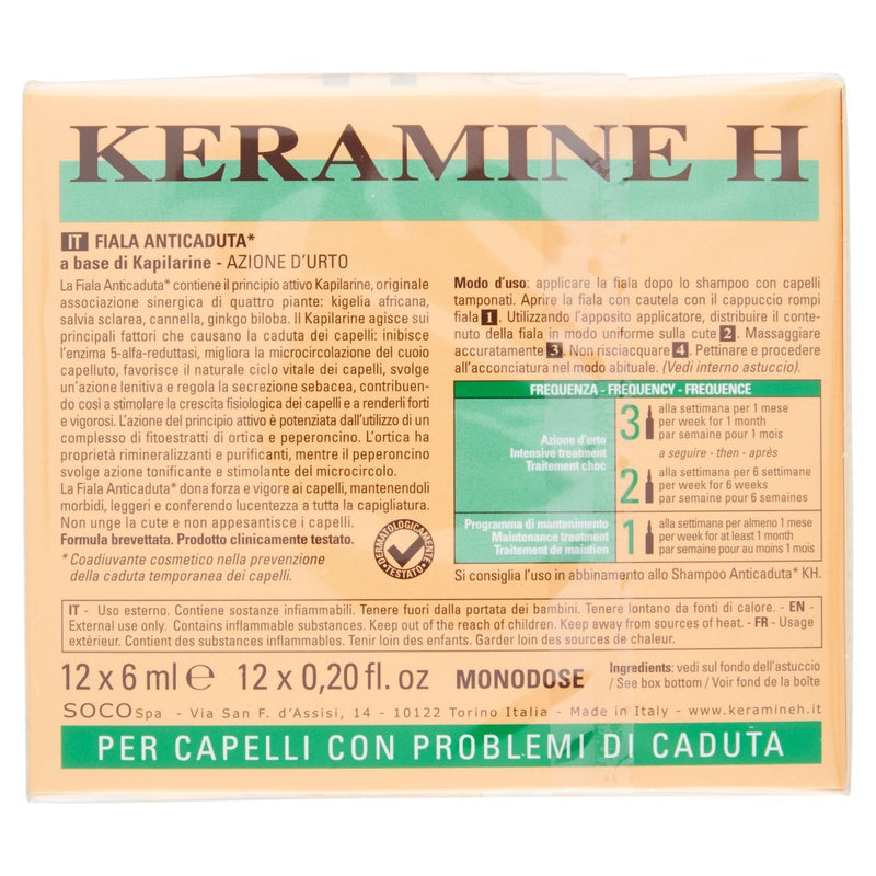 [Australia] - KERAMINE H Fiale anticaduta - ampoules for hair 