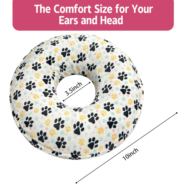 [Australia] - Ear Piercing Pillow for Side Sleepers with Washable Cover Pillows with Holes for Ear Pain,Donut Pillow for Adults CNH Ear Pain Relief Pressure Sores Ear Pillow with Hole in Center 