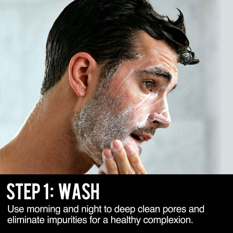 [Australia] - RUGGED & DAPPER Daily Duo Skincare Set for Men | Includes Age + Damage Defense Moisturizer & Daily Power Scrub Face Wash Face Wash & Moisturizer bundle 