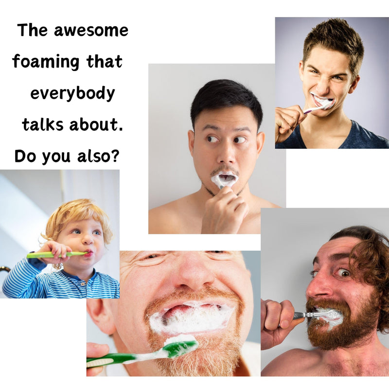 90 toothpaste tablets in Refill/Recycle Glass Tube - For Travel and Daily Home Office Use - Nano Hydroxyapatite, Fluoride-Free, Vegan (Mint) Mint