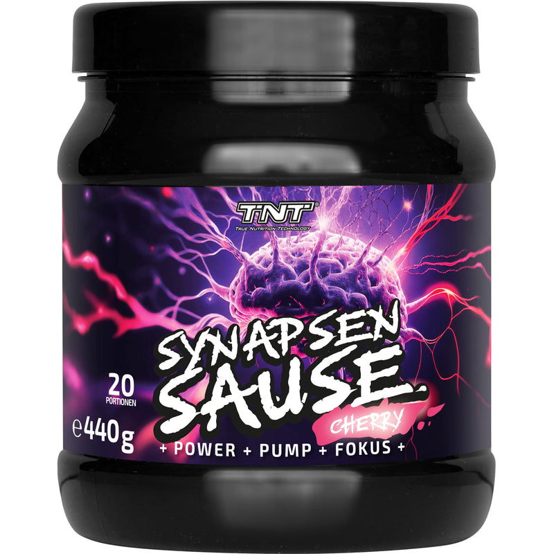 [Australia] - TNT Synapsensause "Cherry" (440g) • Pre-Workout Booster • Fitness & Bodybuilding Booster • Training Booster with L-Citrulline, Caffeine & Guarana • High Quality, Laboratory Tested, Made in Germany Cherry 20 portions (pack of 1) 