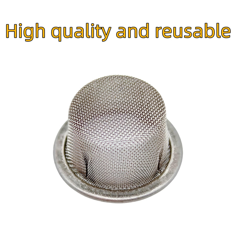 [Australia] - 50pcs Pipe Screens 1/2 Inch Premium 304 Stainless Steel, 0.5" Pipe Screen Filters with Metal Storage Box 0.5 Inch (Pack of 50) 