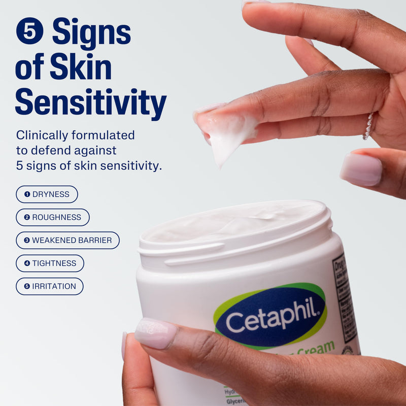 Cetaphil Moisturizing Cream, Face & Body Lotion Dry Sensitive Skin, 20oz | Fragrance-Free, Non-Comedogenic, Non-Greasy, Hydrates Very Dry Sensitive Skin, Dermatologist Recommended, 20 Oz Value Size Fragrance Free 20 Ounce (Pack of 1)
