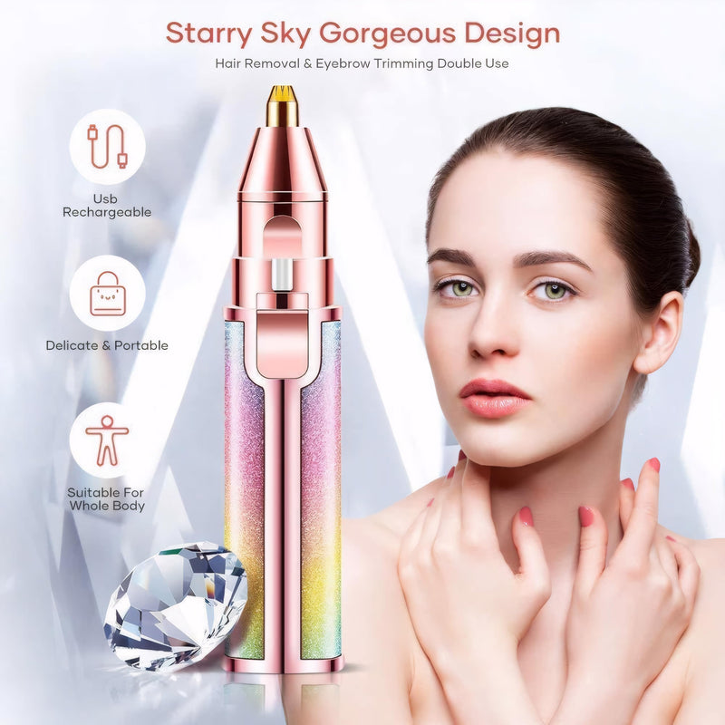 [Australia] - Electric Eyebrow Razor, Nose Trimmer, Nasal Hair Remover, Epilator Eyebrows Lip Fuzz, Remover Shavers Clippers Epilators Hair Removal for Women Sensitive Beauty Accessories Tools 