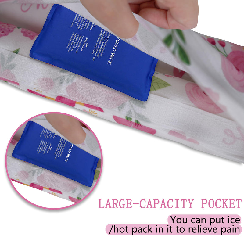 Mastectomy Pillow, Post Heart Surgery Seatbelt Pillow Csection Pillow Port Pillows for Chemo Patients Seatbelt Hysterectomy Pillow for Car, Pacemaker Protector Breast Cancer Seat Belt Gifts for Women Purple Green