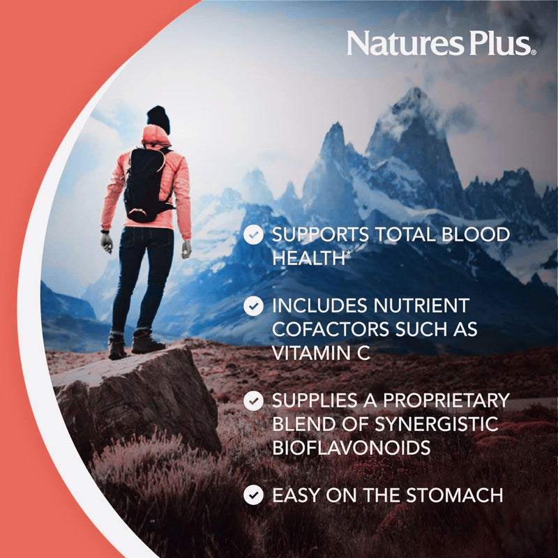 NaturesPlus Hema Plex Iron Liquid, Mixed Berry - 18 mg Elemental Iron Supplement for Total Blood Health - with Vitamin Bs, C & Bioflavonoids - Vegetarian, Gluten Free - 250 ml