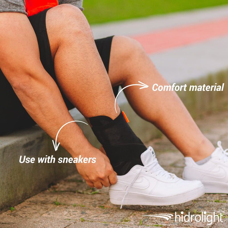 Hidrolight C/Tam-p (Unit), Ankle Stabilizer Splint and Band Adult Unisex, Black (Black), P Small