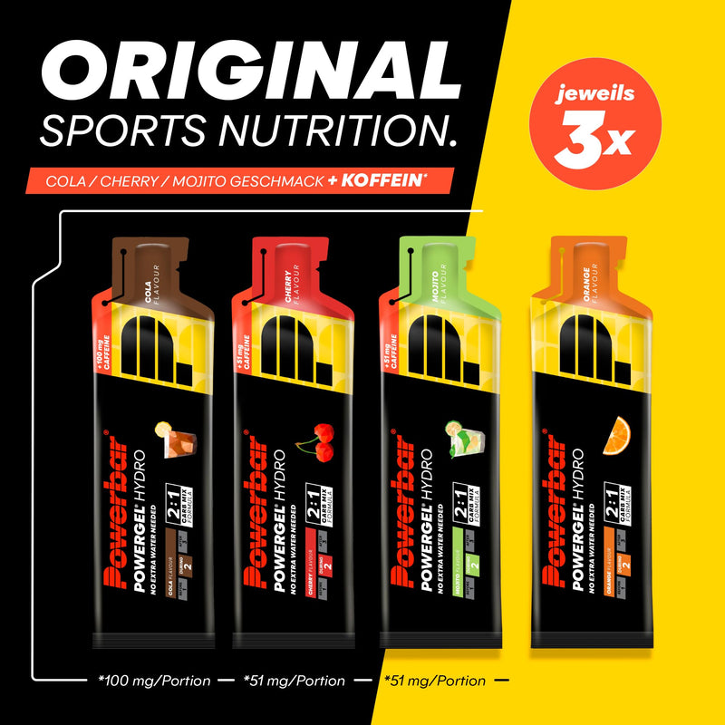 [Australia] - Powerbar PowerGel Hydro Multiflavourbox 12x67ml - High Carb Energy Gel + Sodium Multiflavour 