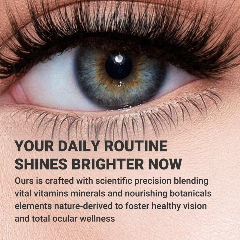 Lutein Supplement for Eyes, Vision Support – Eye Health Formula with Lutein, Zeaxanthin, Quercetin, Vitamin A, Zinc, & Bilberry – Supports Visual Clarity, Focus & Eye Fatigue Relief – 60 Capsules