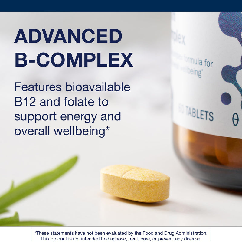 Metagenics Vitamin B-Complex Active B6 & B12 with Folate, 60 Tablets | Active B6 and B12 Vitamins with Folate, Supports Energy Metabolism, Stress Response and Nervous System Health, Gluten-Free Unflavored 60 Count (Pack of 1)