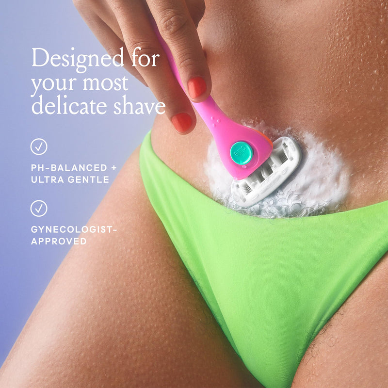 Billie - V Smooth - Shave Gel + Cleanser for Pubic Hair & Skin - pH-Balanced - Fragrance-Free - Gynecologist-Approved - 6.5 oz. Shaving Agent