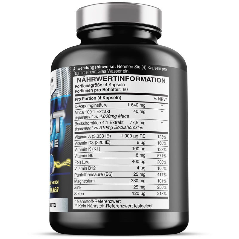 [Australia] - Test Xtreme - Formula for Men - Booster with Maca, D-Aspartic Acid, Zinc and Magnesium (240 capsules) 240 pieces (pack of 1) 