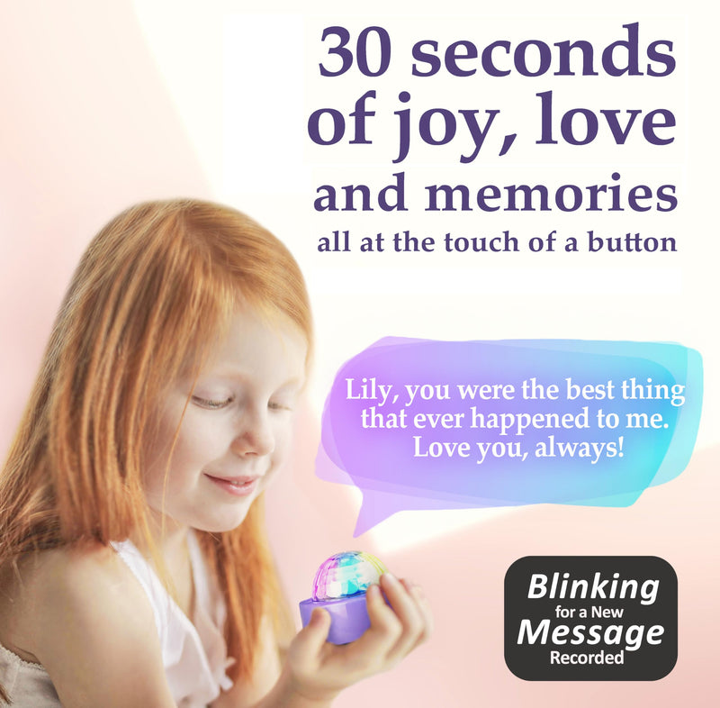 [Australia] - Voice Recording Button, Language Development, Learning Tool, Family & Classroom Use, Fun for Kids, USB Rechargeable (Set of 4) 
