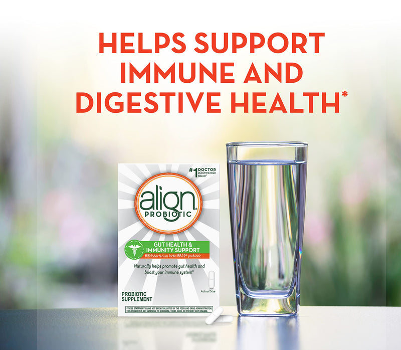[Australia] - Align Gut Health & Immunity Probiotic, Daily Digestive Support for Women and Men, Helps Support Immune and Digestive Health, 28 Capsules Unflavoured 28 Count (Pack of 1) 
