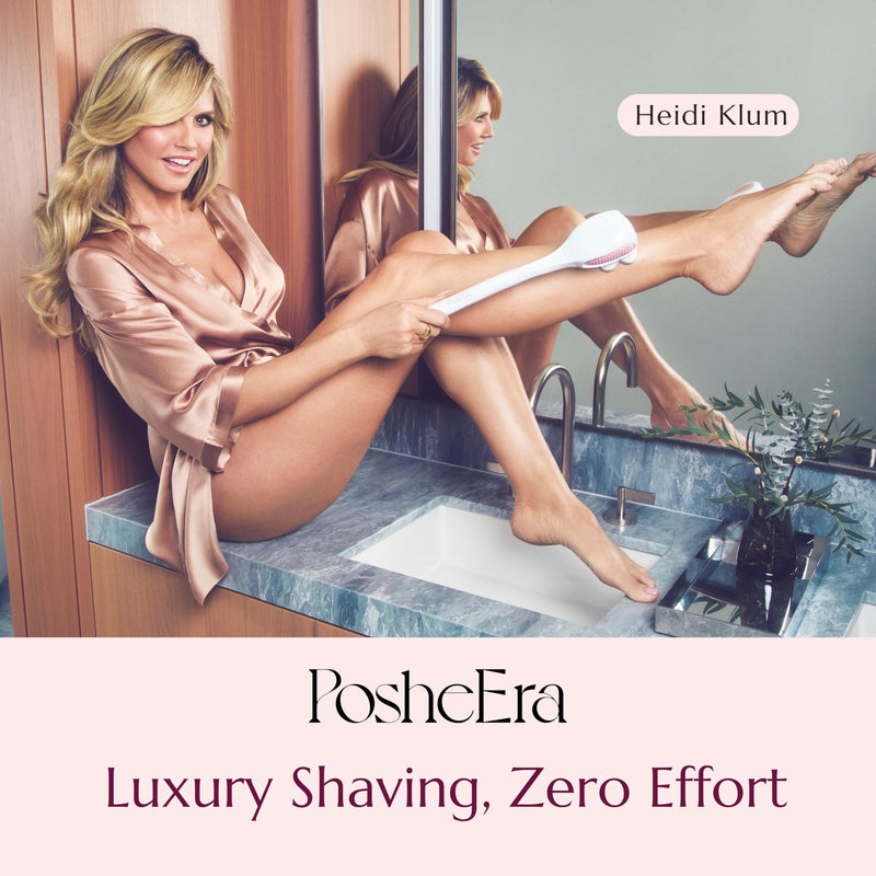 [Australia] - Self-Care Shave Kit | Friction-Fit Handle for Easy Reach & Comfort | 3 & 5 Petal Shave Heads | USB Charging | Smooth 