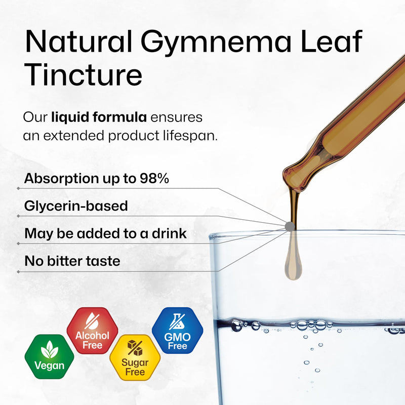 [Australia] - BIO KRAUTER Gymnema Sylvestre Extract Drops - Alcohol and Sugar Free - Vegan Gymnema Leaf Extract 4 Fl.Oz. 4 Fl Oz (Pack of 1) 
