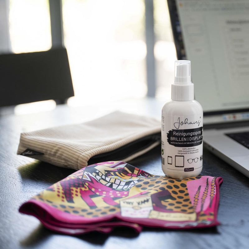 [Australia] - Johans® cleaning spray for glasses displays 150ml | alcohol-free & natural | Smartphone, tablet, glasses | Glasses cleaner display cleaner 