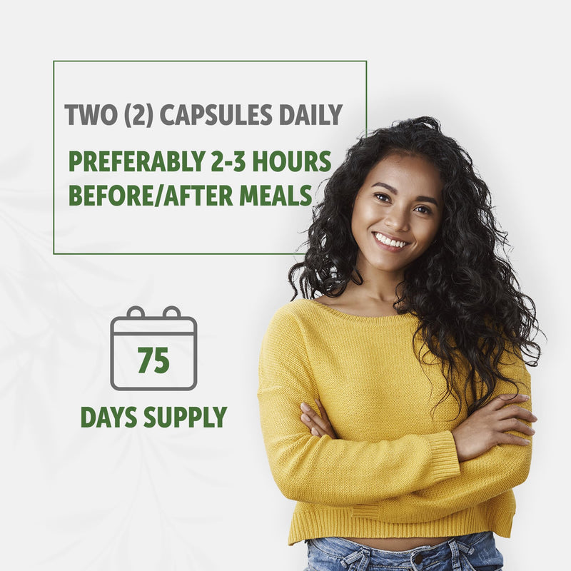 [Australia] - Activated Charcoal Capsules 1200mg | 150 Capsules | Derived from Coconut Shells | Highly Absorbent | Non-GMO | Made in The USA 1 