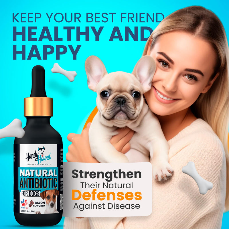 Natural Antibiotics for Dogs – Gentle, Effective Dog Antibiotic - Provides Dog Allergy Relief and Dog Itching Skin Relief - Premium Antibiotics for Dogs with Bacon Flavor - PawsPlanet Australia