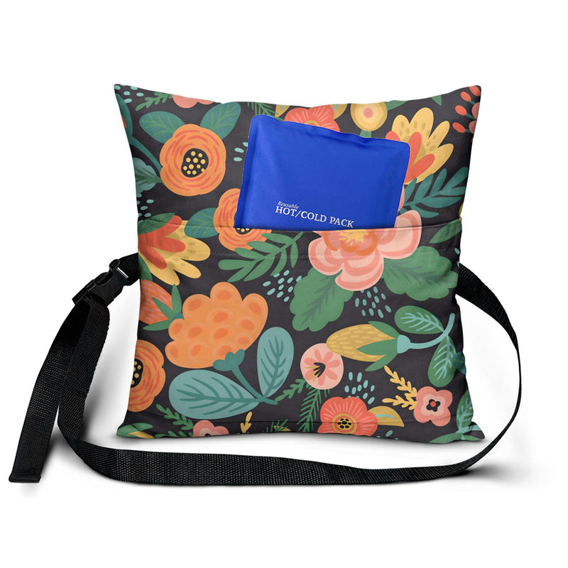 Hysterectomy Pillow for Abdominal Surgery, C Section Pillow with Pocket, Hernia Surgery Pillow, Cough Tummy Pillow After Surgery, Post Hysterectomy Must Haves, Hysterectomy Recovery Gifts Black Orange