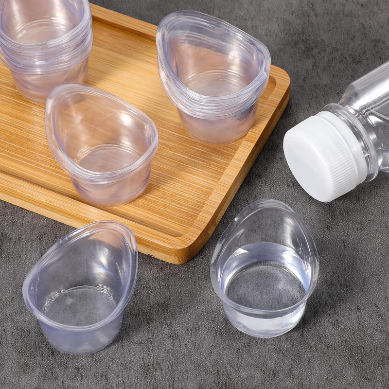 [Australia] - SHENLIU 20 Packs of 5 ml Disposable Eyes Washes Cups, Portable Plastic Measuring Cups, Eyes Wash Sets Bath Eye Wash Eye Care Tools for Drops Elderly and Travel Cleaning, Quick Fatigue Relief 